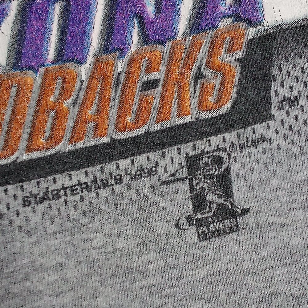 Vintage STARTER Randy Johnson Arizona Diamondbacks Big Unit T-Shirt - Picture 3 of 6